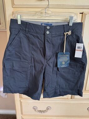 Democracy Navy Blue Women's Cargo Shorts with Utility Pockets